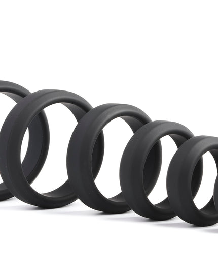 Kings Fitting Silicone Penis Ring 6 Pack